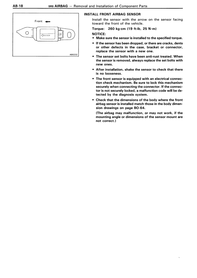 SRS Airbag - AB-18