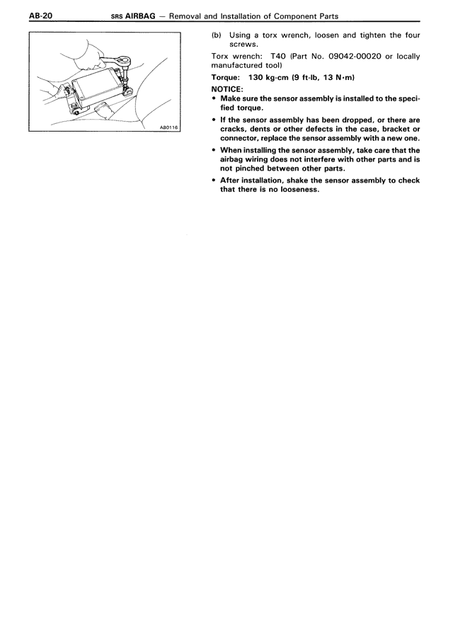 SRS Airbag - AB-20