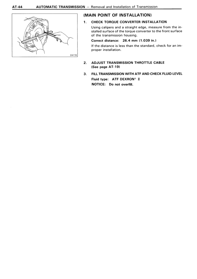 Automatic Transmission - AT-044