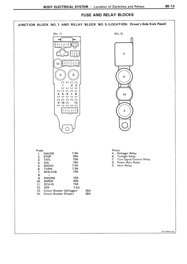 Body Electrical System - BE-013