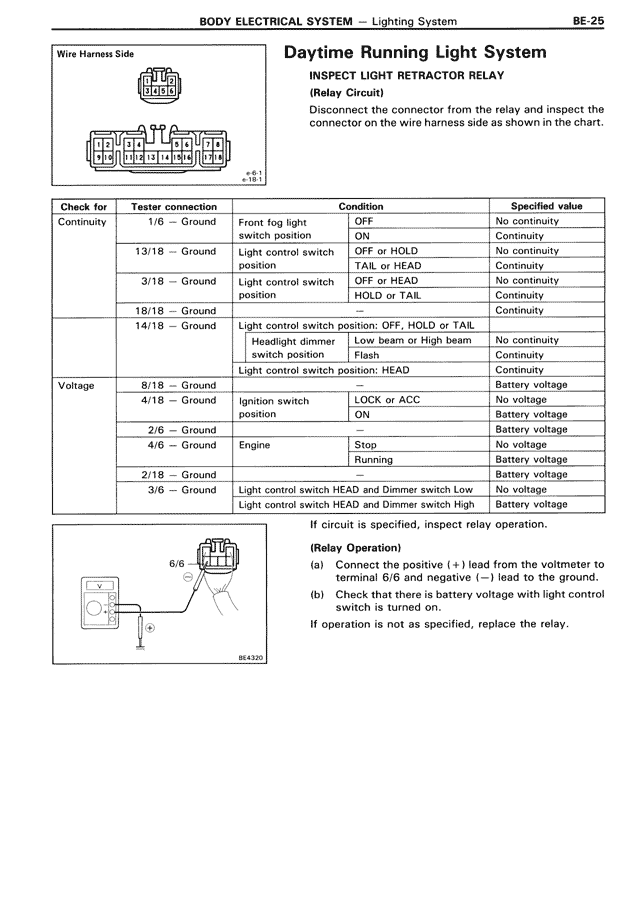 Body Electrical System - BE-025