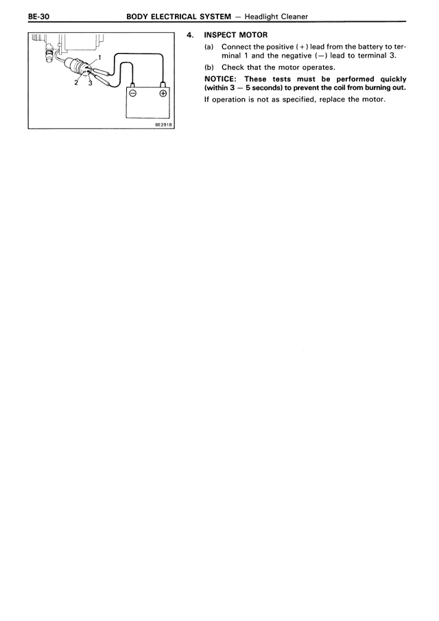 Body Electrical System - BE-030