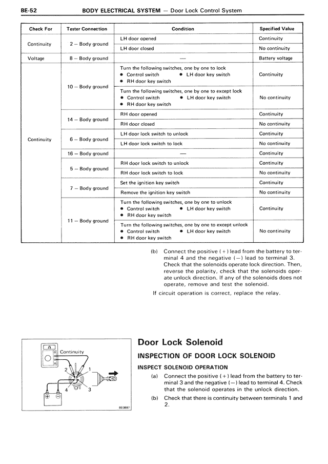 Body Electrical System - BE-052