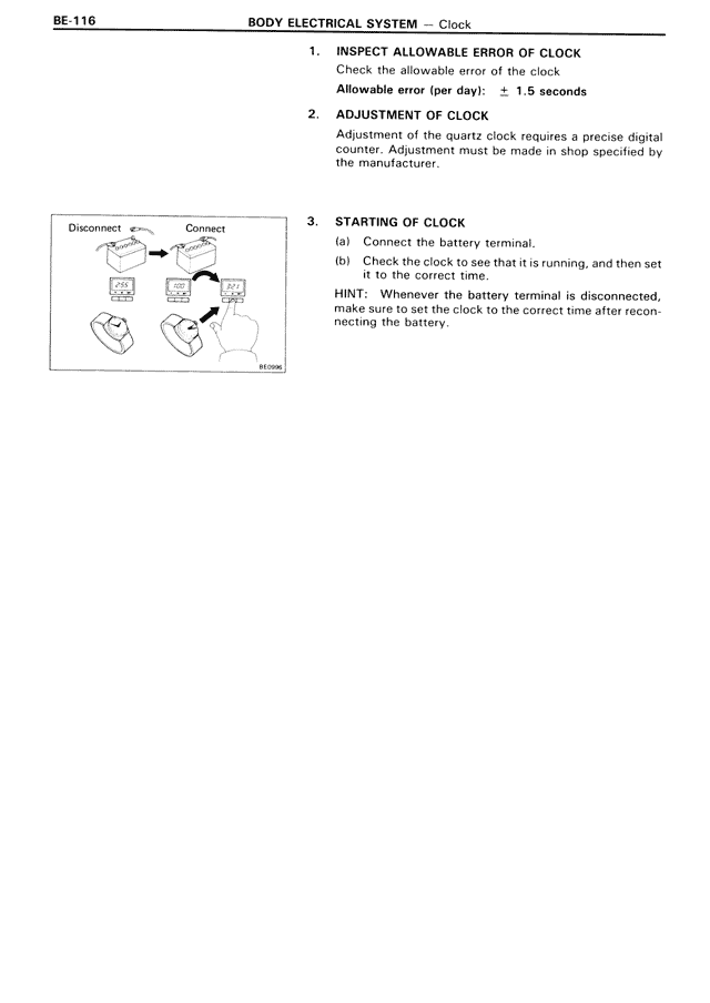 Body Electrical System - BE-116