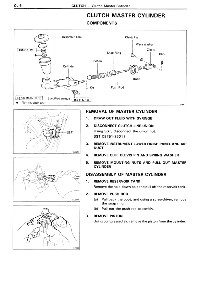 CLUTCH MASTER CYLINDER