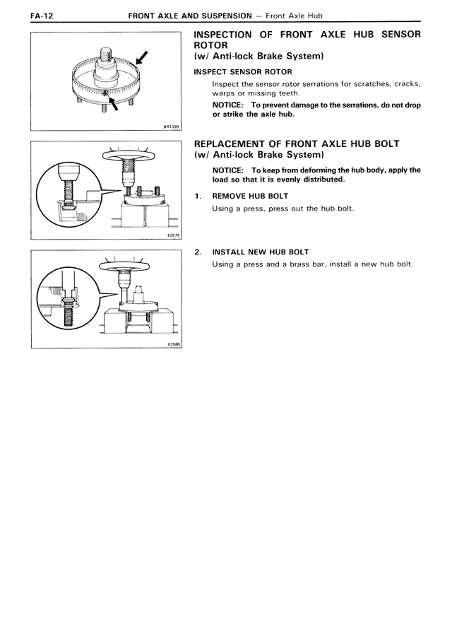 Front Axle And Suspension - FA-12