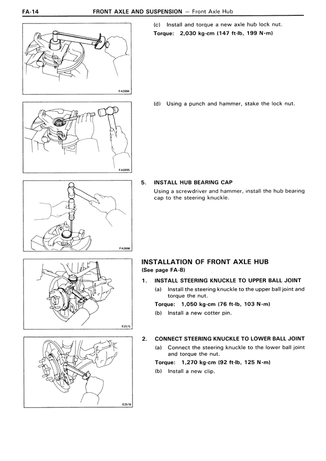 Front Axle And Suspension - FA-14