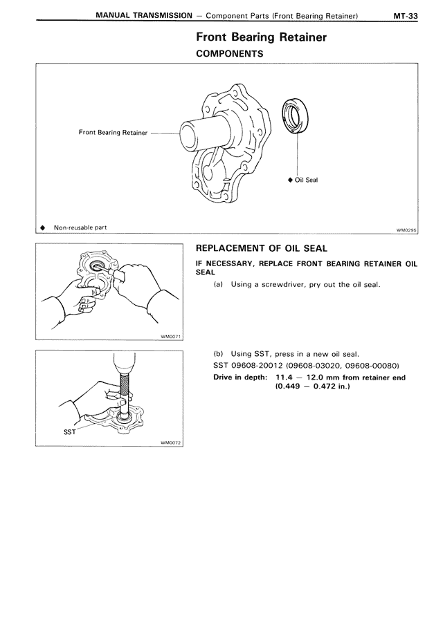 Front Bearing Retainer