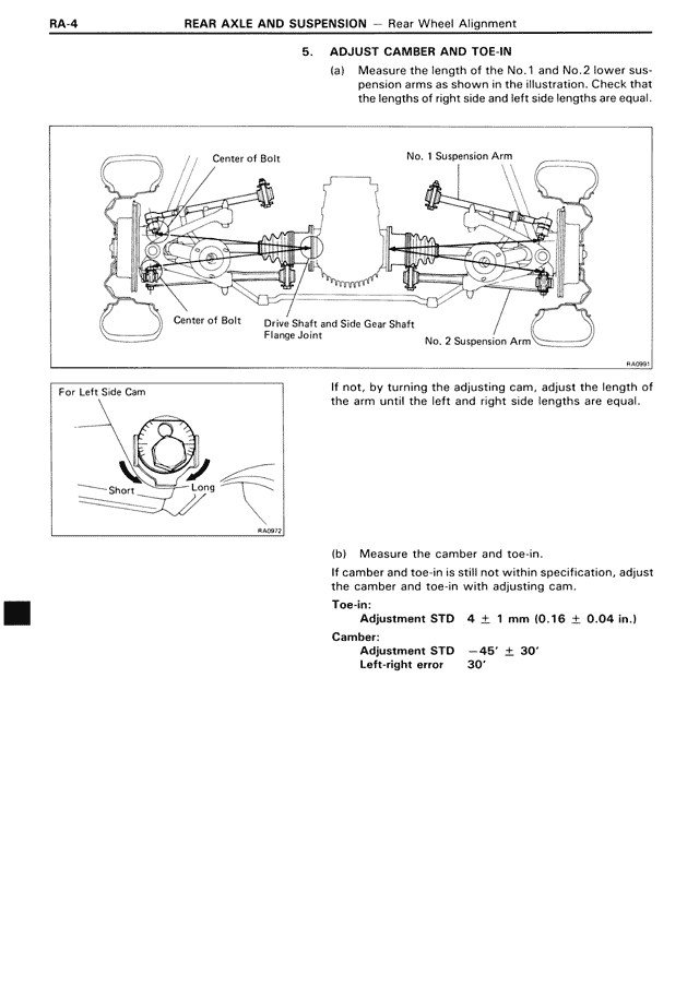 Rear Axle And Suspension - RA-04
