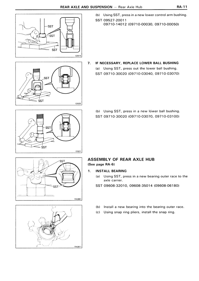 Rear Axle And Suspension - RA-11