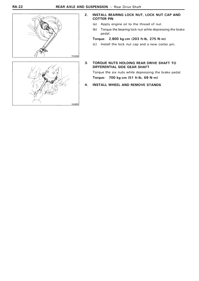 Rear Axle And Suspension - RA-22