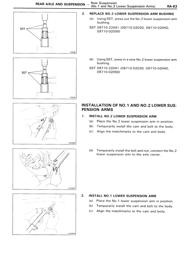 Rear Axle And Suspension - RA-63