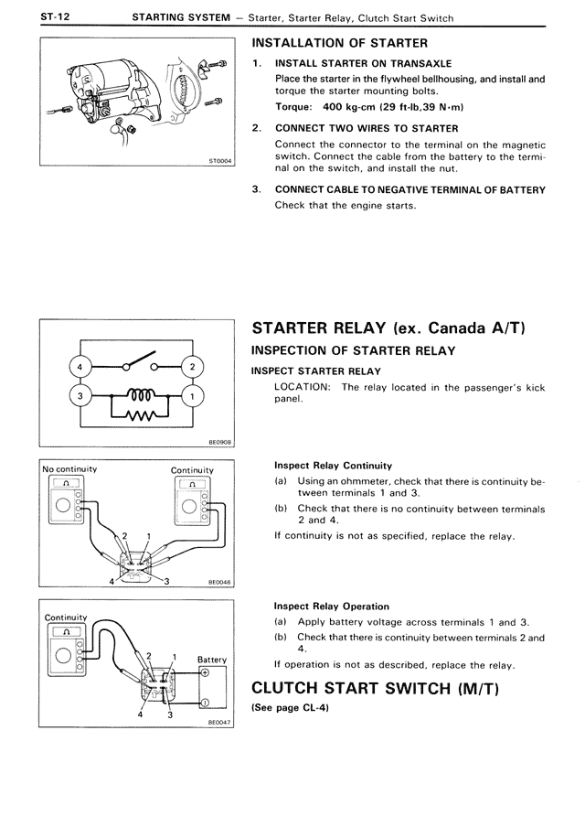 Starting System - ST-12