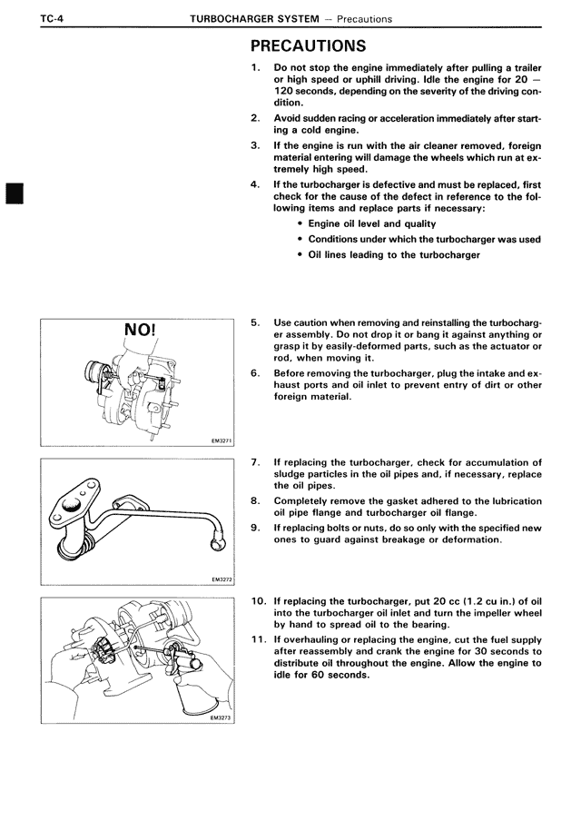 Precautions