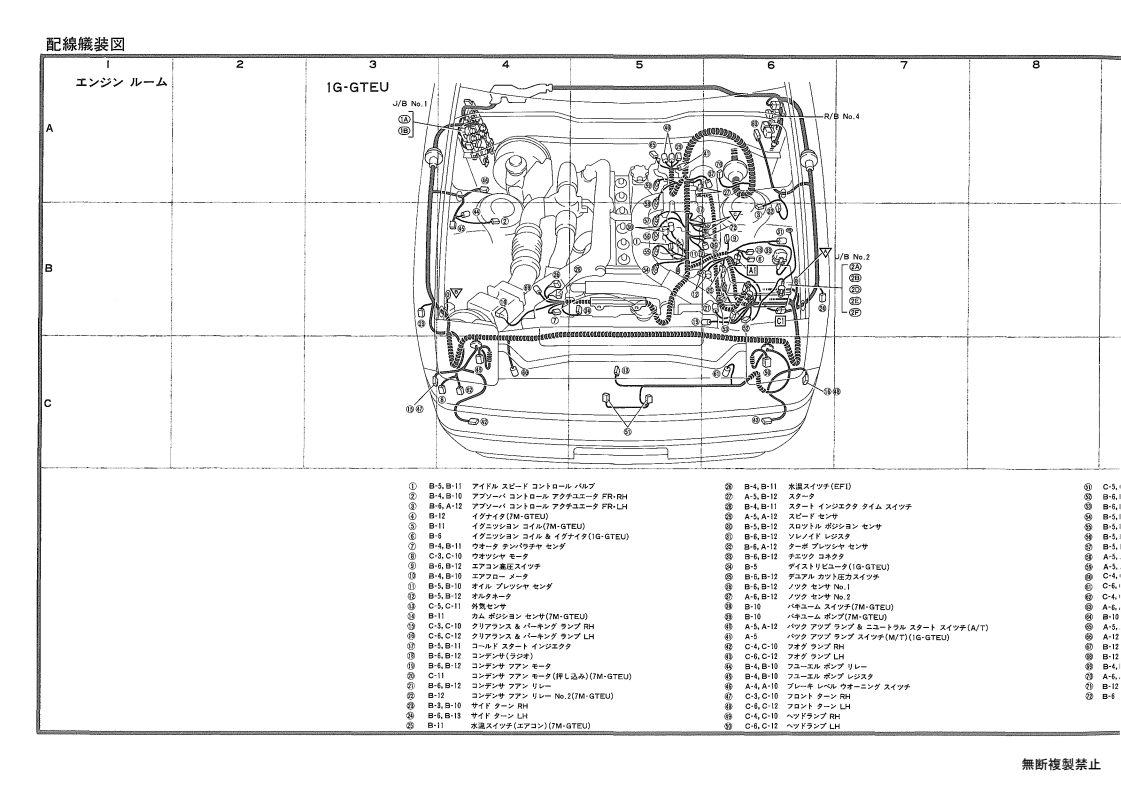 Wiring and routing diagram