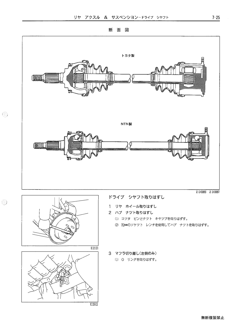 Rear axle & suspenion