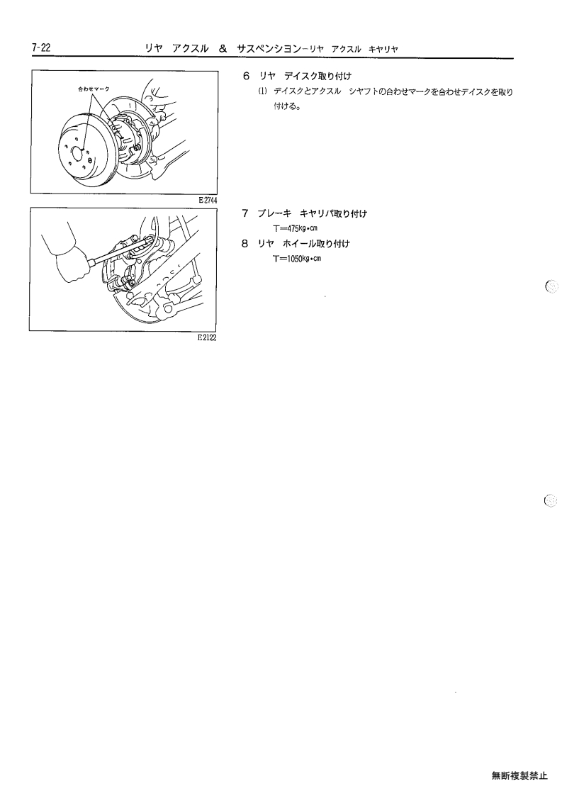 Rear axle & suspenion