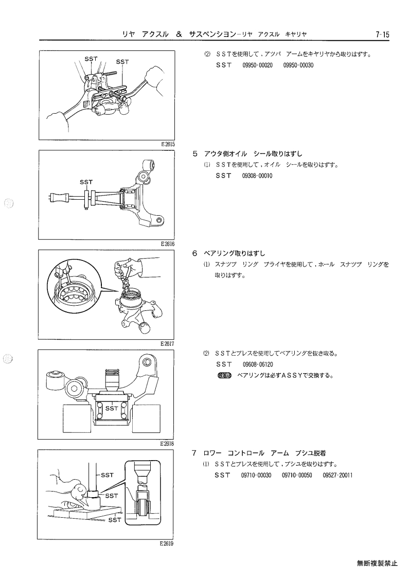 Rear axle & suspenion