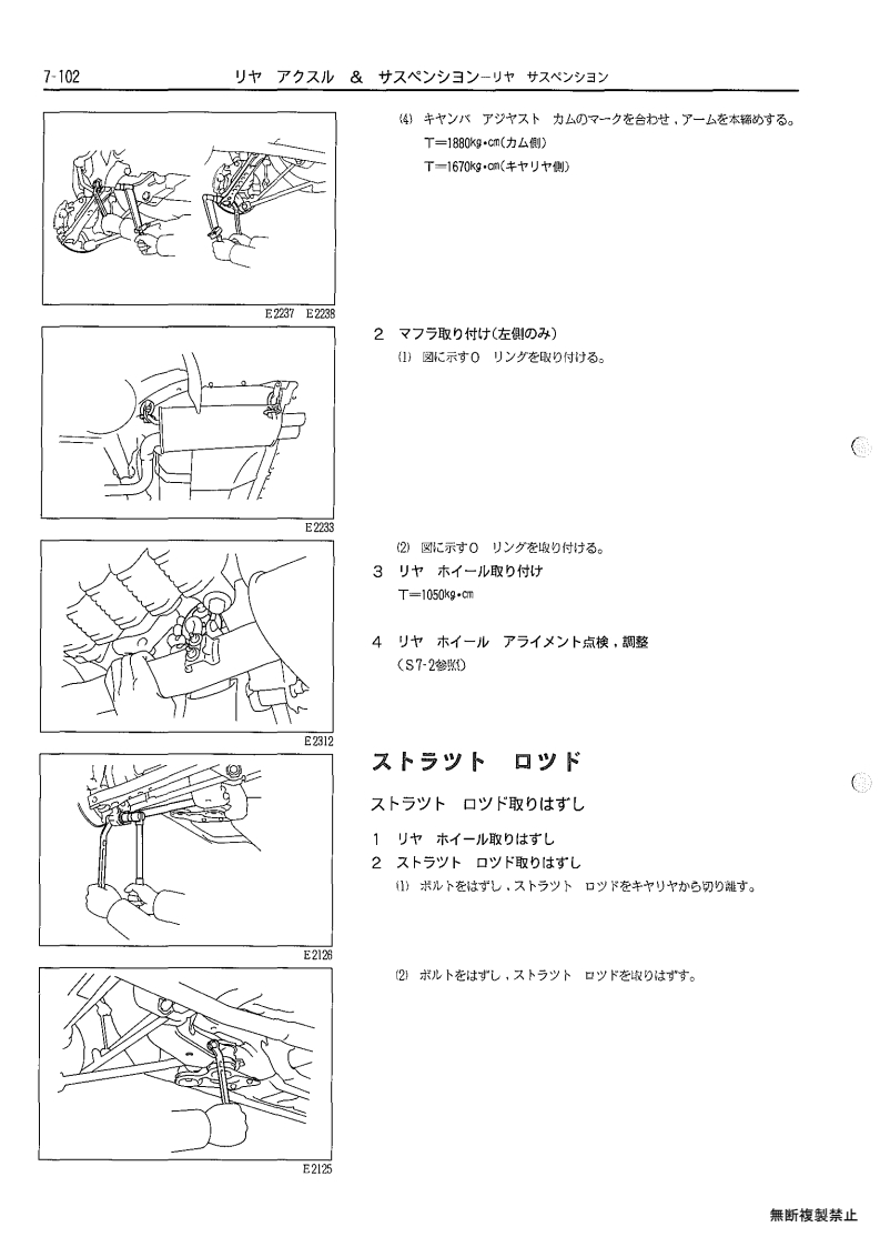 Rear axle & suspenion