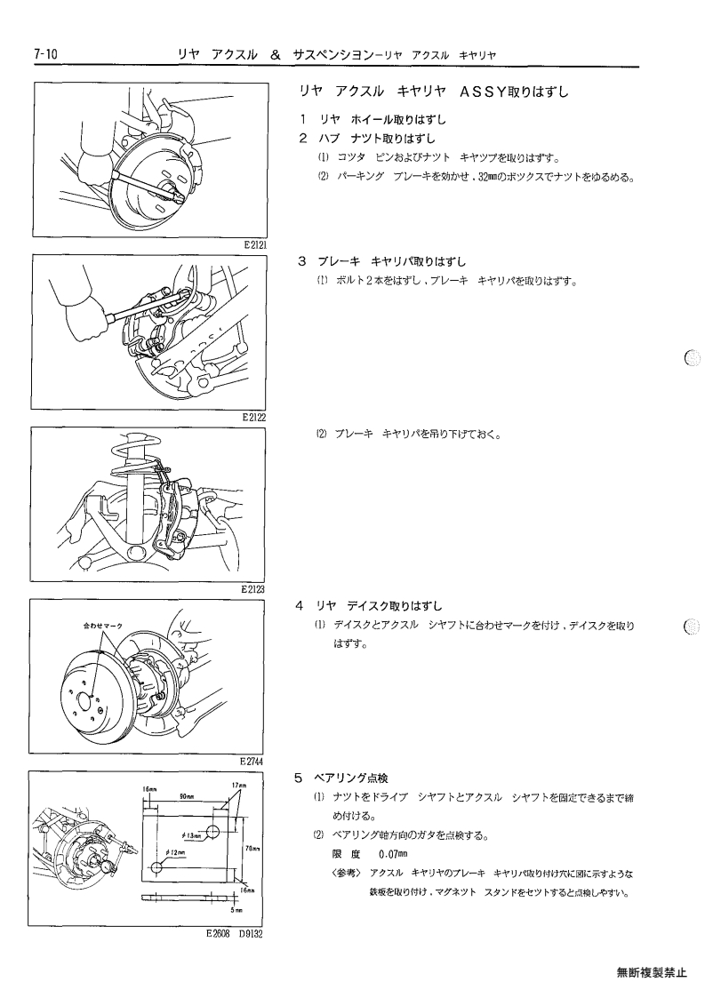 Rear axle & suspenion