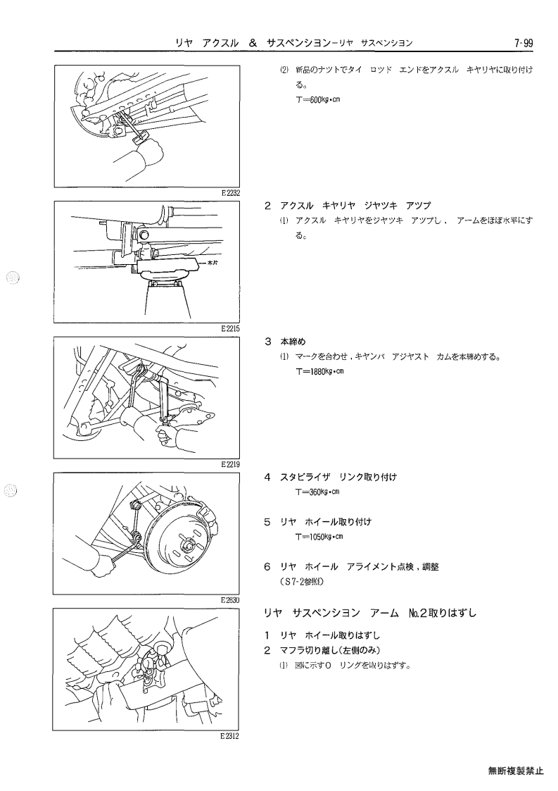 Rear axle & suspenion