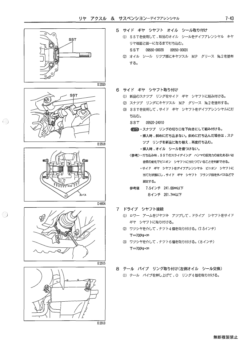 Rear axle & suspenion