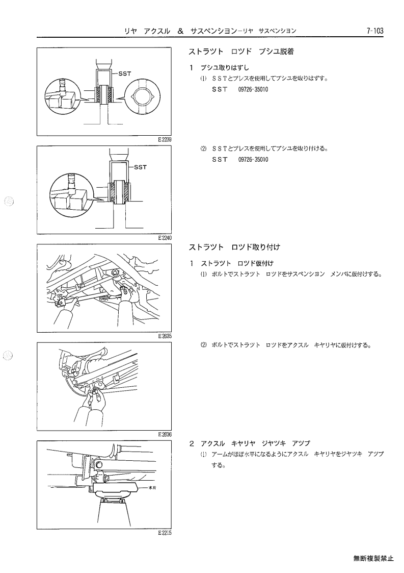 Rear axle & suspenion